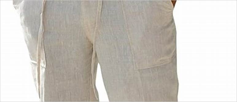 Amazon mens linen trousers